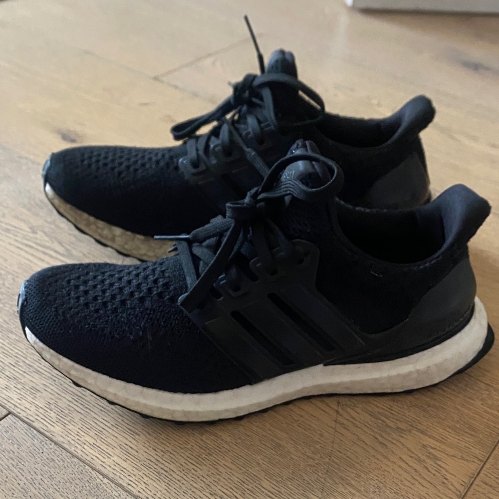Adidas boost Black and White Athletic Sneakers